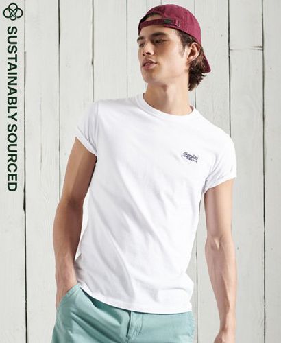 Men's Organic Cotton Vintage Embroidered T-Shirt White / Optic - Size: XS - Superdry - Modalova