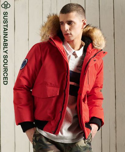 Men's Red / High Risk Red Everest Bomber Jacket - Size: Xxl - Superdry - Modalova