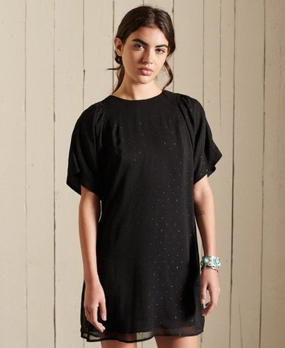 Women's T-Shirt-Kleid in Metallic-Optik - Größe: 8 - Superdry - Modalova