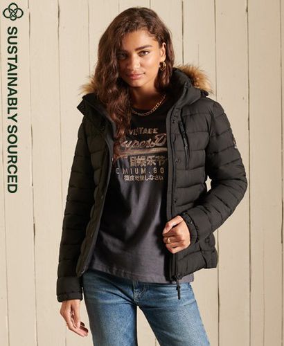 Women's Classic Faux Fur Fuji Jacket - Size: 14 - Superdry - Modalova