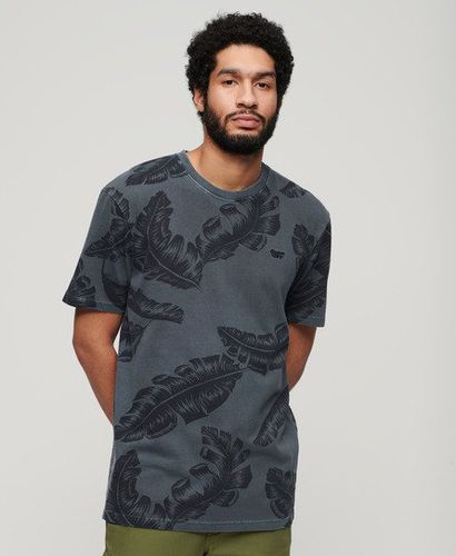 Men's Vintage Overdye Printed T-Shirt / Eclipse - Size: L - Superdry - Modalova