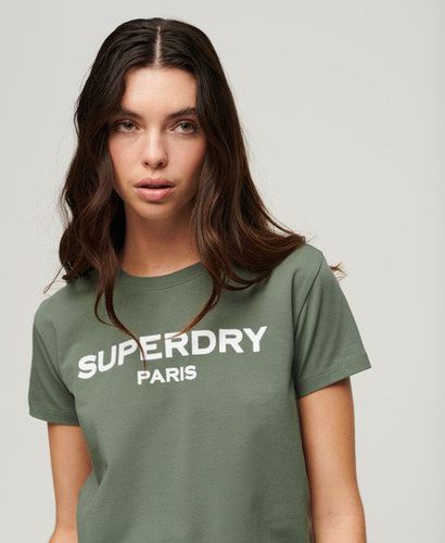 Damen Sport Luxe T-Shirt mit Grafik - Größe: 36 - Superdry - Modalova