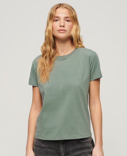 Women's Essential Logo 90s T-Shirt Green / Laurel Khaki - Size: 12 - Superdry - Modalova