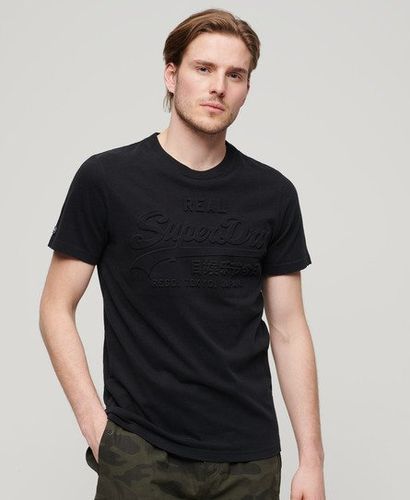 Men's Embossed Vintage Logo T-Shirt Black / Jet Black - Size: L - Superdry - Modalova