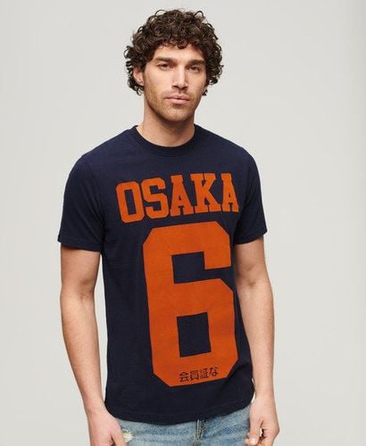 Men's Osaka 6 Graphic T-Shirt Navy / Blue Navy Marl - Size: L - Superdry - Modalova