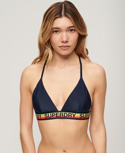 Women's Logo Triangle Bikini Top / Rich - Size: 10 - Superdry - Modalova