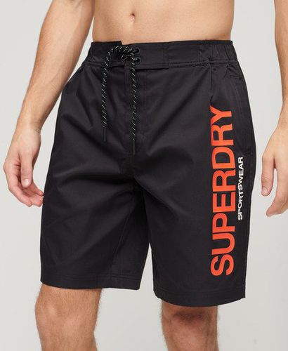 Men's Classic Sportswear Recycled Board Shorts, Black, Size: L - Superdry - Modalova