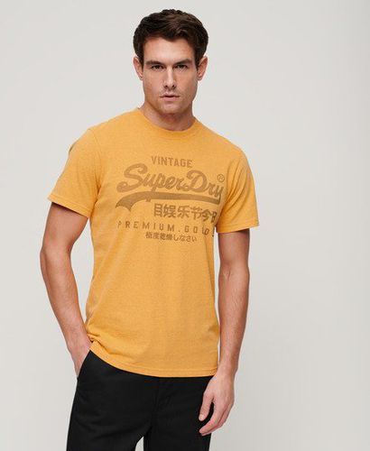 Men's Classic Heritage T-Shirt / Amber Marl - Size: L - Superdry - Modalova
