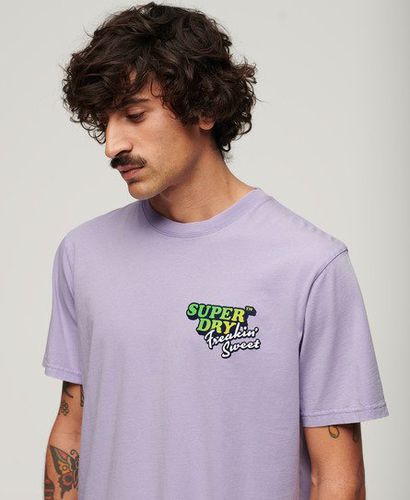 Herren Lässiges Neonfarbenes Travel T-Shirt - Größe: L - Superdry - Modalova