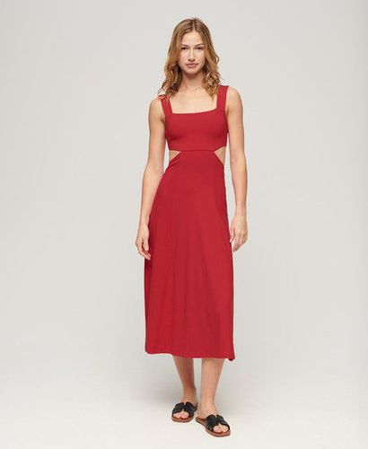 Women's Jersey Cutout Midi Dress / Tango - Size: 16 - Superdry - Modalova