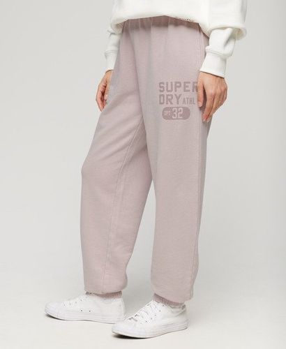 Damen Athletic Essentials Jogginghosen mit Vintage-Waschung und Grafik - Größe: 42 - Superdry - Modalova