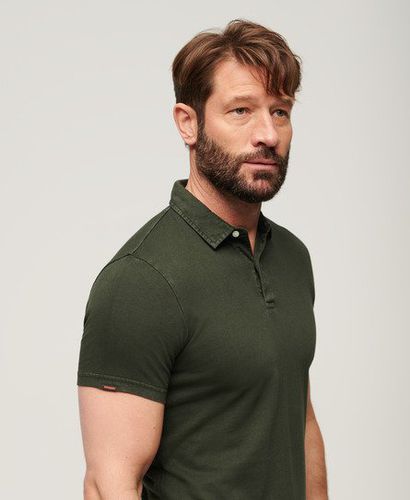 Men's Jersey Polo Shirt Green / Surplus Goods Olive Green - Size: XL - Superdry - Modalova