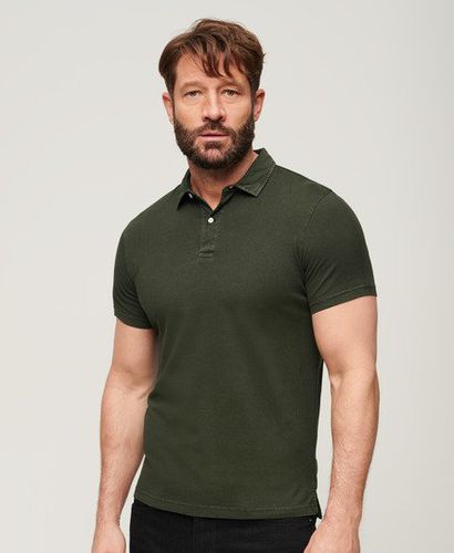 Men's Jersey Polo Shirt / Surplus Goods Olive - Size: L - Superdry - Modalova