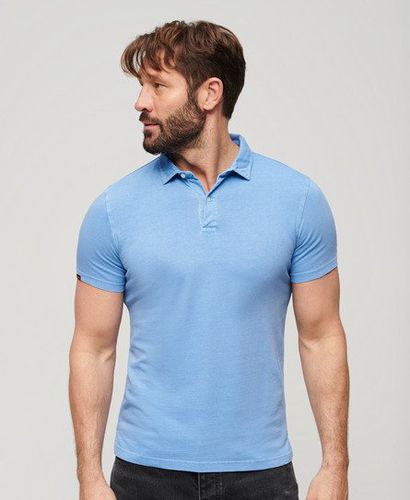 Men's Jersey Polo Shirt Blue / Bluebell - Size: S - Superdry - Modalova
