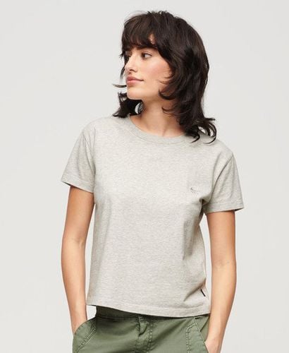 Women's Classic Essential Logo 90s T-Shirt, Light Grey, Size: 8 - Superdry - Modalova