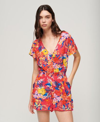 Damen Kurzärmeliger Strand-Playsuit - Größe: 42 - Superdry - Modalova