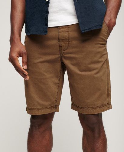 Men's Vintage International Shorts Brown / Tobacco Brown - Size: 28 - Superdry - Modalova