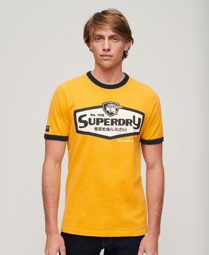 Men's American Classic Ringer-T-Shirt mit Core-Logo - Größe: L - Superdry - Modalova