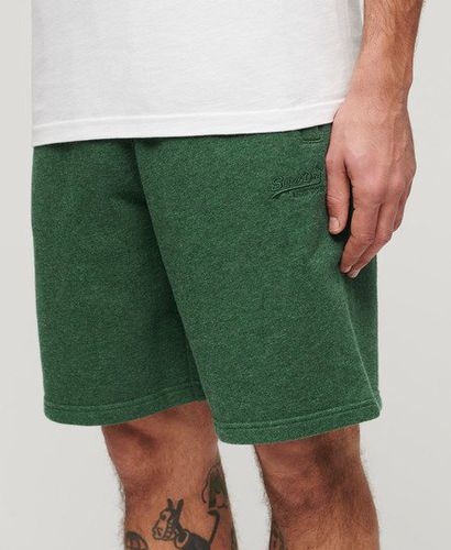Men's Essential Logo Jersey Shorts Green / Heritage Pine Green Marl - Size: L - Superdry - Modalova