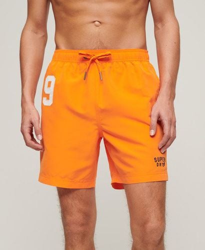Men's Recycled Polo 17-inch Swim Shorts / Tiger - Size: L - Superdry - Modalova