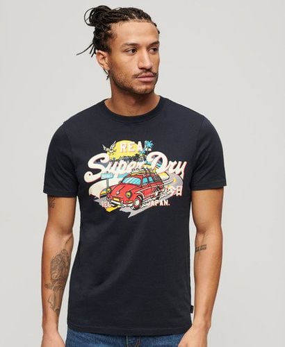 Men's LA Vintage Logo Graphic T-Shirt Navy / Eclipse Navy - Size: L - Superdry - Modalova