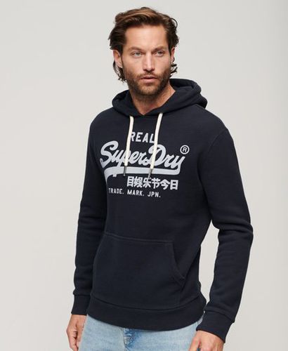 Men's Vintage Logo Hoodie Navy / Eclipse Navy - Size: L - Superdry - Modalova