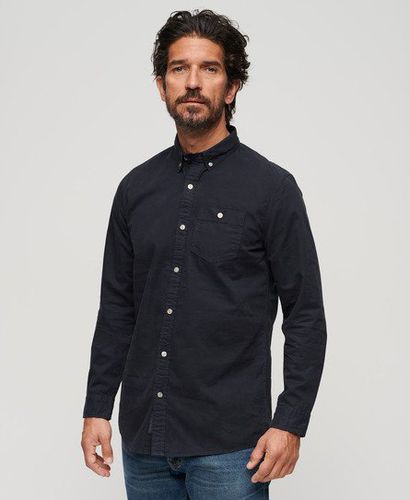 Men's The Merchant Store - Long Sleeved Shirt Navy / Eclipse Navy - Size: XL - Superdry - Modalova