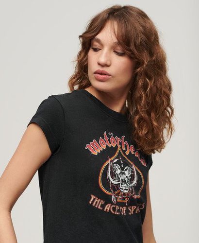 Women's Motörhead x Cap Sleeve Band T-Shirt / Heavy Amp - Size: 12 - Superdry - Modalova