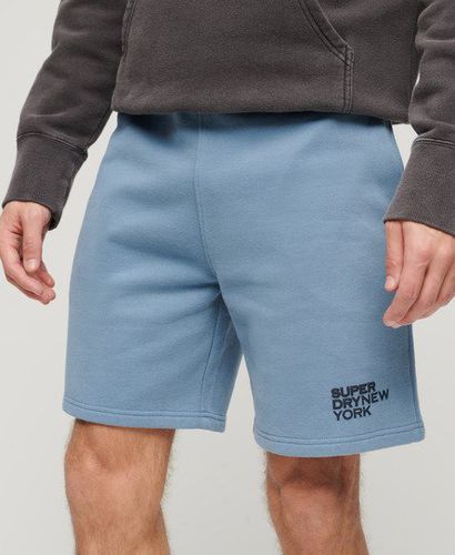 Men's Luxury Sport Loose Shorts Blue / Washed Denim Blue - Size: Xxl - Superdry - Modalova