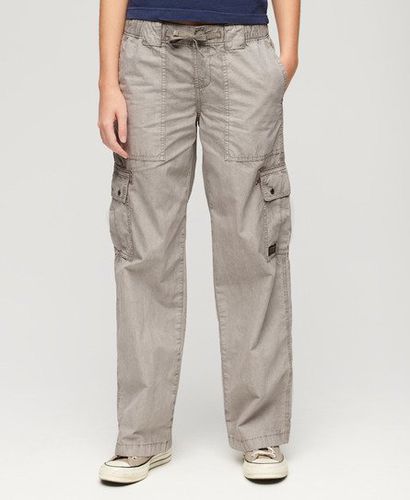 Women's Low Rise Utility Pants Grey / Opal Grey - Size: 26 - Superdry - Modalova