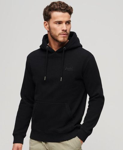Men's Essential Logo Hoodie Black - Size: XL - Superdry - Modalova