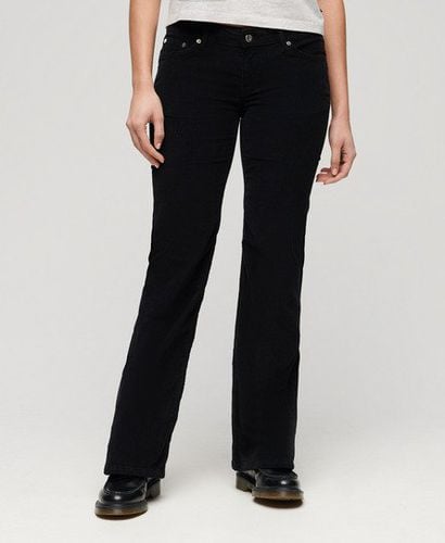 Women's Low Rise Cord Flare Jeans Black - Size: 28/32 - Superdry - Modalova