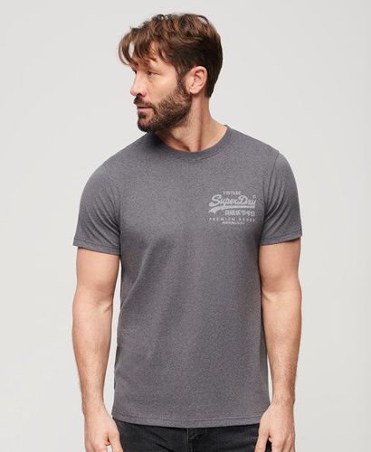 Men's Vintage Logo Heritage Chest T-Shirt / Granite Marl - Size: L - Superdry - Modalova