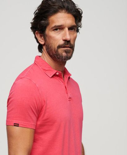 Men's Jersey Polo Shirt Red / Teaberry Red - Size: M - Superdry - Modalova