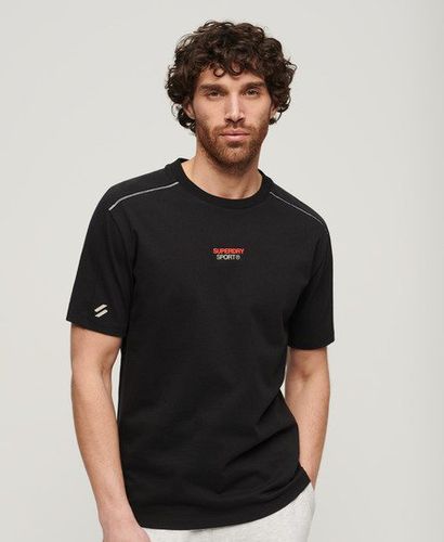 Men's Sport Tech Logo Relaxed T-Shirt Black - Size: L - Superdry - Modalova