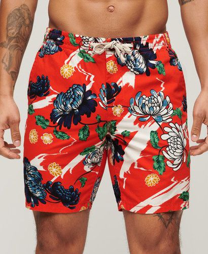 Men's Bermuda Shorts / Aya Burnt Floral - Size: S - Superdry - Modalova