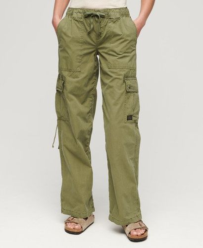 Women's Low Rise Utility Pants Khaki / Olive Khaki - Size: 28 - Superdry - Modalova