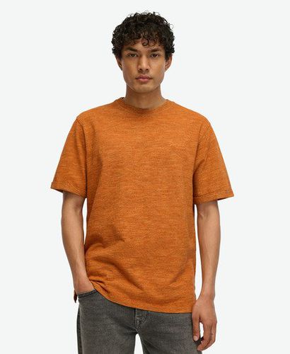 Men's Over-Dyed Slub Marl T-Shirt Orange / Denver Orange - Size: Xxl - Superdry - Modalova
