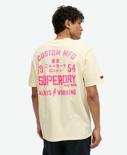 Men's Lo-fi Punk Graphic Loose T-Shirt Cream / Urban Cream - Size: L - Superdry - Modalova