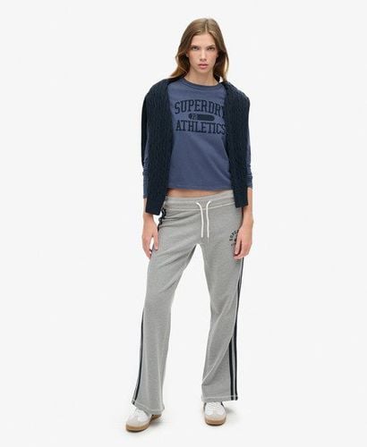 Damen Athletic Essentials Jogginghosen mit Streifen und Schlag - Größe: 38 - Superdry - Modalova