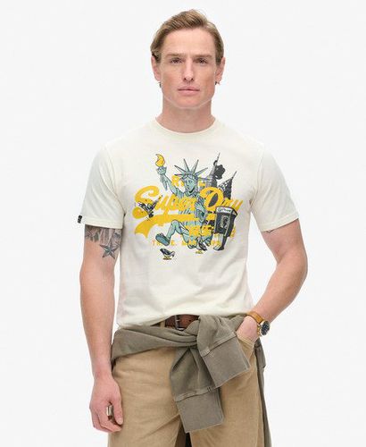 Herren T-Shirt mit New York-Grafik - Größe: L - Superdry - Modalova