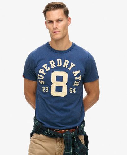 Herren Vintage Athletic Kurzarm-T-Shirt mit Logo-Druck, Größe: L - Superdry - Modalova