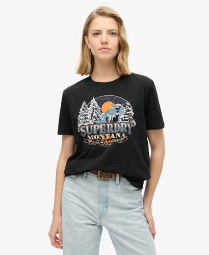 Damen Lässiges Travel Souvenir T-Shirt - Größe: 38 - Superdry - Modalova