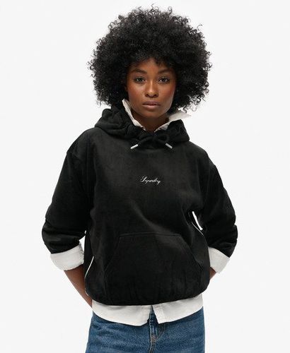 Damen Locker Geschnittenes Country Club Velours-Hoodie - Größe: 38 - Superdry - Modalova