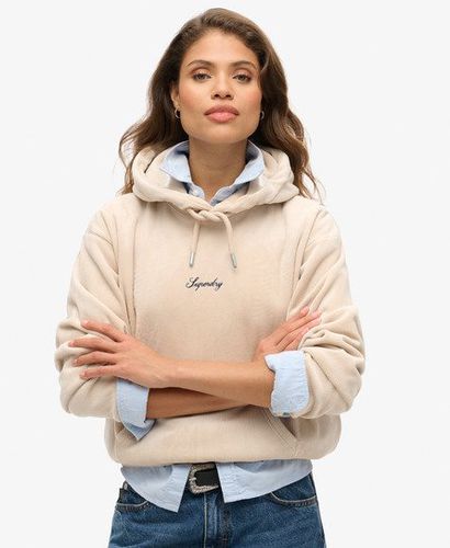 Damen Locker Geschnittenes Country Club Velours-Hoodie - Größe: 40 - Superdry - Modalova