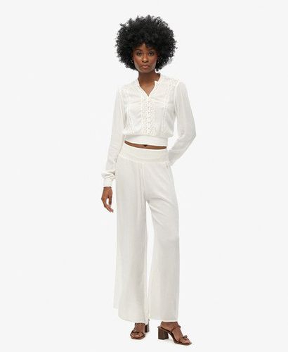 Women's Beach Pants White / Off White - Size: 10 - Superdry - Modalova