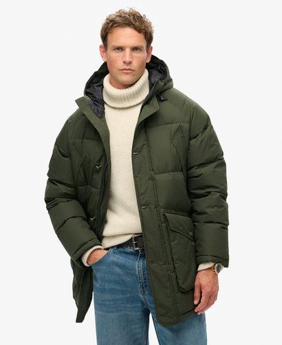 Men's Expedition Puffer Parka Jacket Green / Surplus Goods Olive Green - Size: XL - Superdry - Modalova