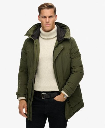 Men's City Padded Parka Jacket Khaki / Army Khaki - Size: XL - Superdry - Modalova