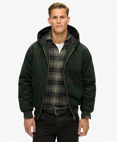 Men's Surplus Hooded Bomber Jacket Green / Jet Set Green - Size: L - Superdry - Modalova