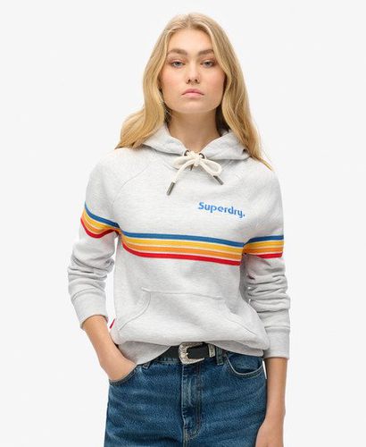 Damen Rainbow Hoodie mit Logo und Streifen - Größe: 38 - Superdry - Modalova